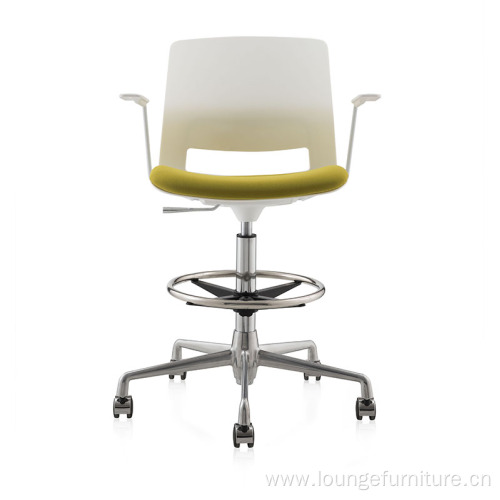 Simple design office furniture lifting swivel bar chair